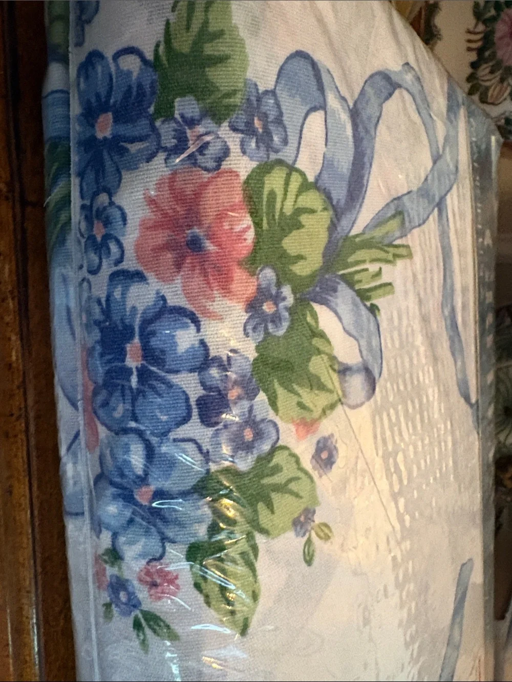 Vintage NIP/NOS Criterion by Dan River Blue Ribbon Floral Twin Sheet Set
